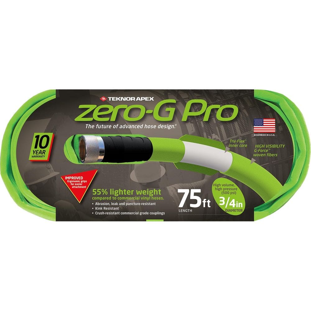 Mangueira de jardim Zero-g Pro 3/4” 23m leve verde