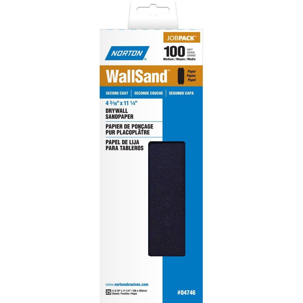 Folhas abrasivas Norton A412 Wallsand 28x11 cm Grit 100D 25 unidades