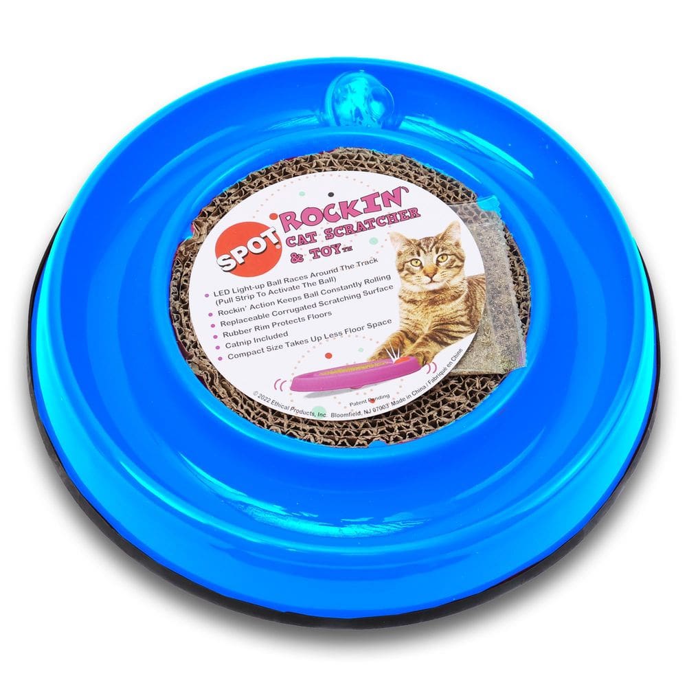 Cat Scratcher Toy SPOT Rockin` LED Ball 13 cm Pad Catnip