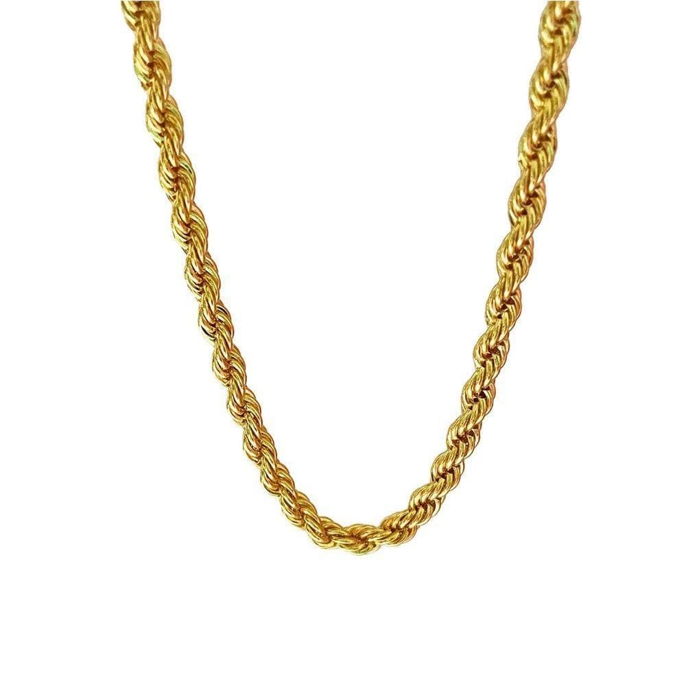 Corrente Cordão Baiano 5mm Banhado A Ouro 18k