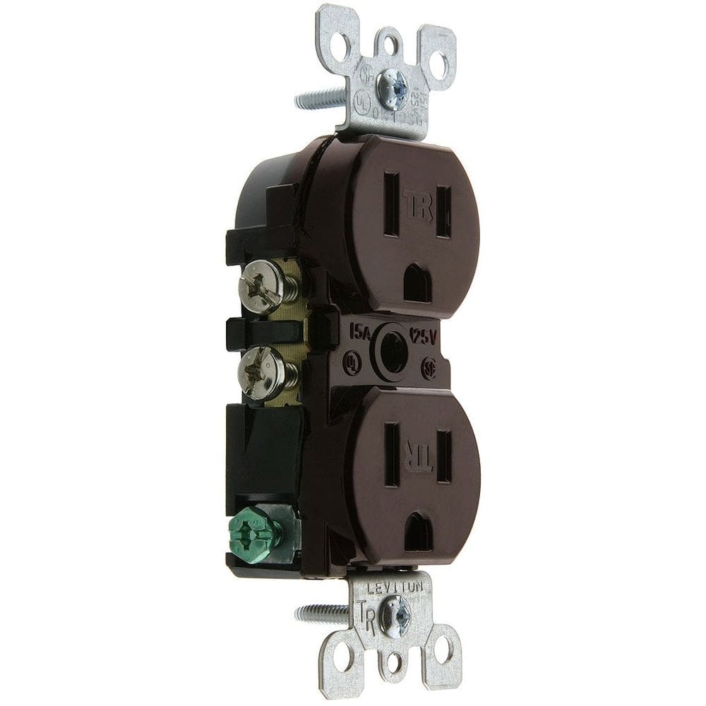 Tomada elétrica Leviton T5320 15A 125V resistente a violações