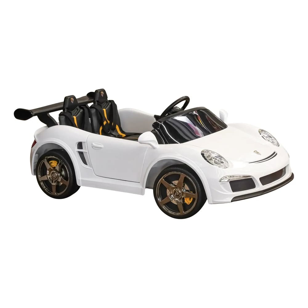 Mini Carro Elétrico Infantil Porshe 24v Branco Zippy Toys