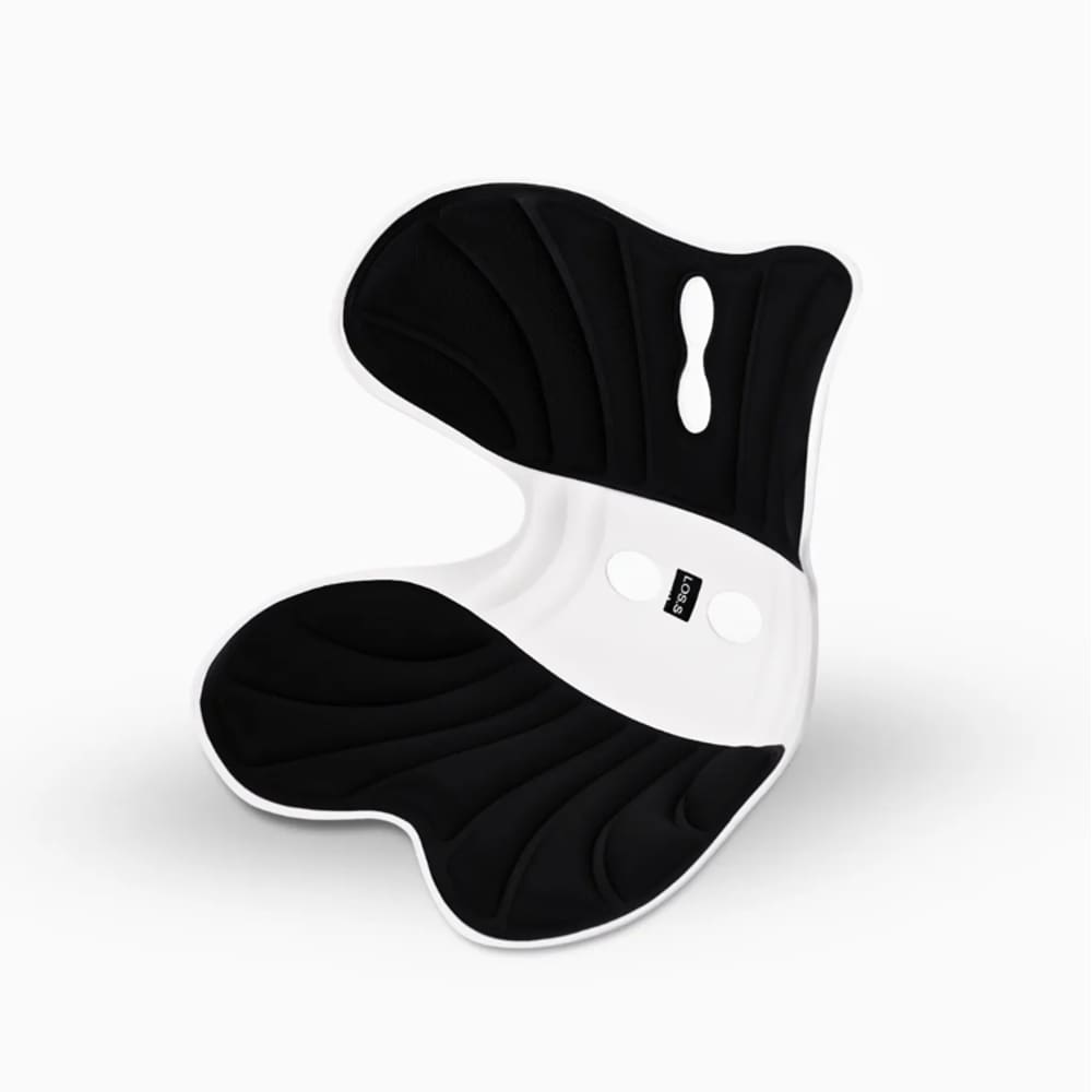 Almofada de Apoio Lombar Cadeira Correção de Coluna GG PRETO