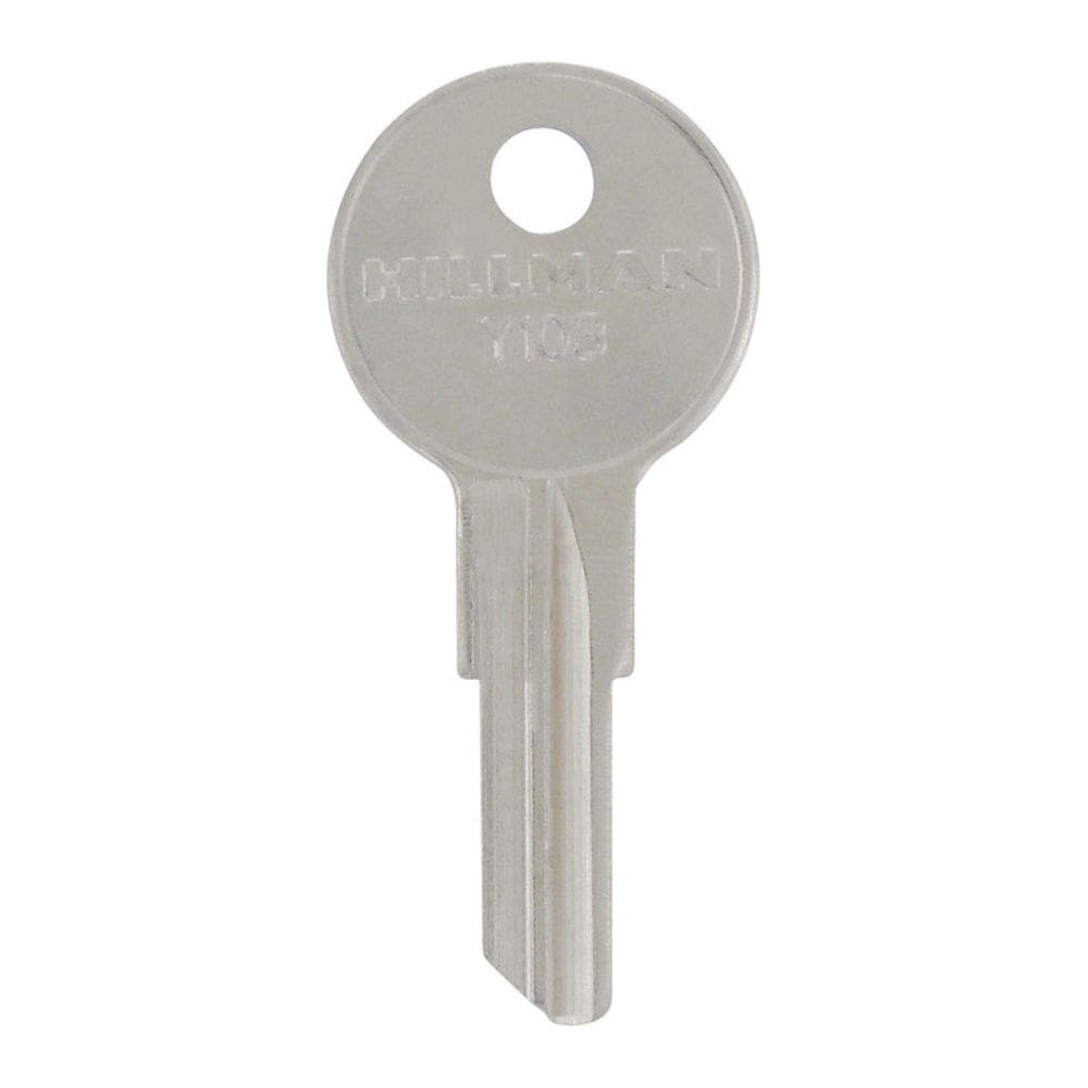 Chave Lock Hillman KeyKrafter 156 Y103 Chave de face única em branco