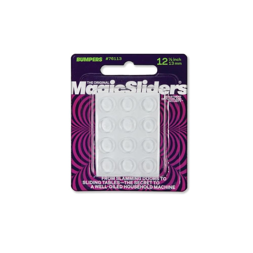 Almofadas de pára-choques Magic Sliders 12 transparentes redondas autoadesivas de 1,3 cm