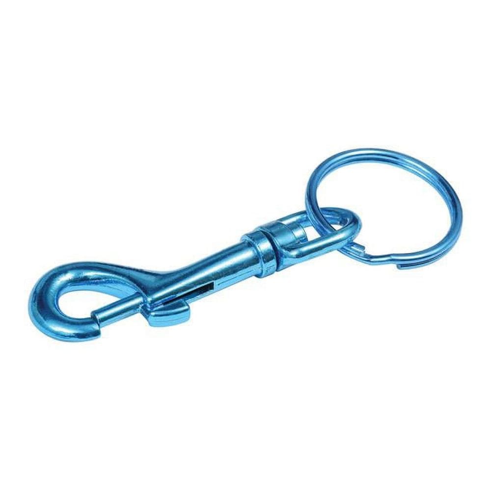Gancho de armazenamento Hillman Snap Key Ring Metal Blue