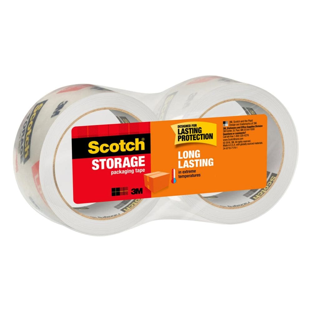 Fita de embalagem Scotch Long Lasting Storage Clear 48 mm x 50 m, 2 unidades
