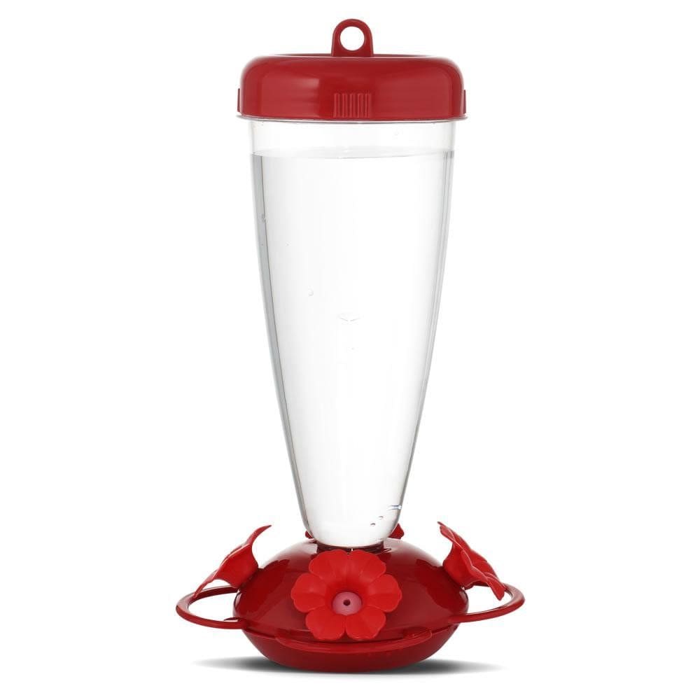 Alimentador Hummingbird Perky-Pet Top-Fill 710 ml de plástico transparente/vermelho