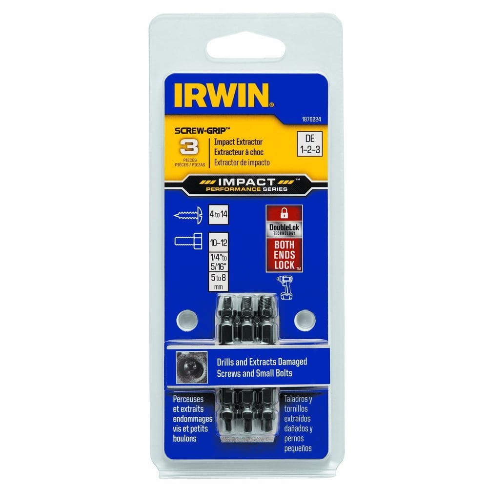 Brocas extratoras de parafusos da série IRWIN Impact Performance, 3 peças