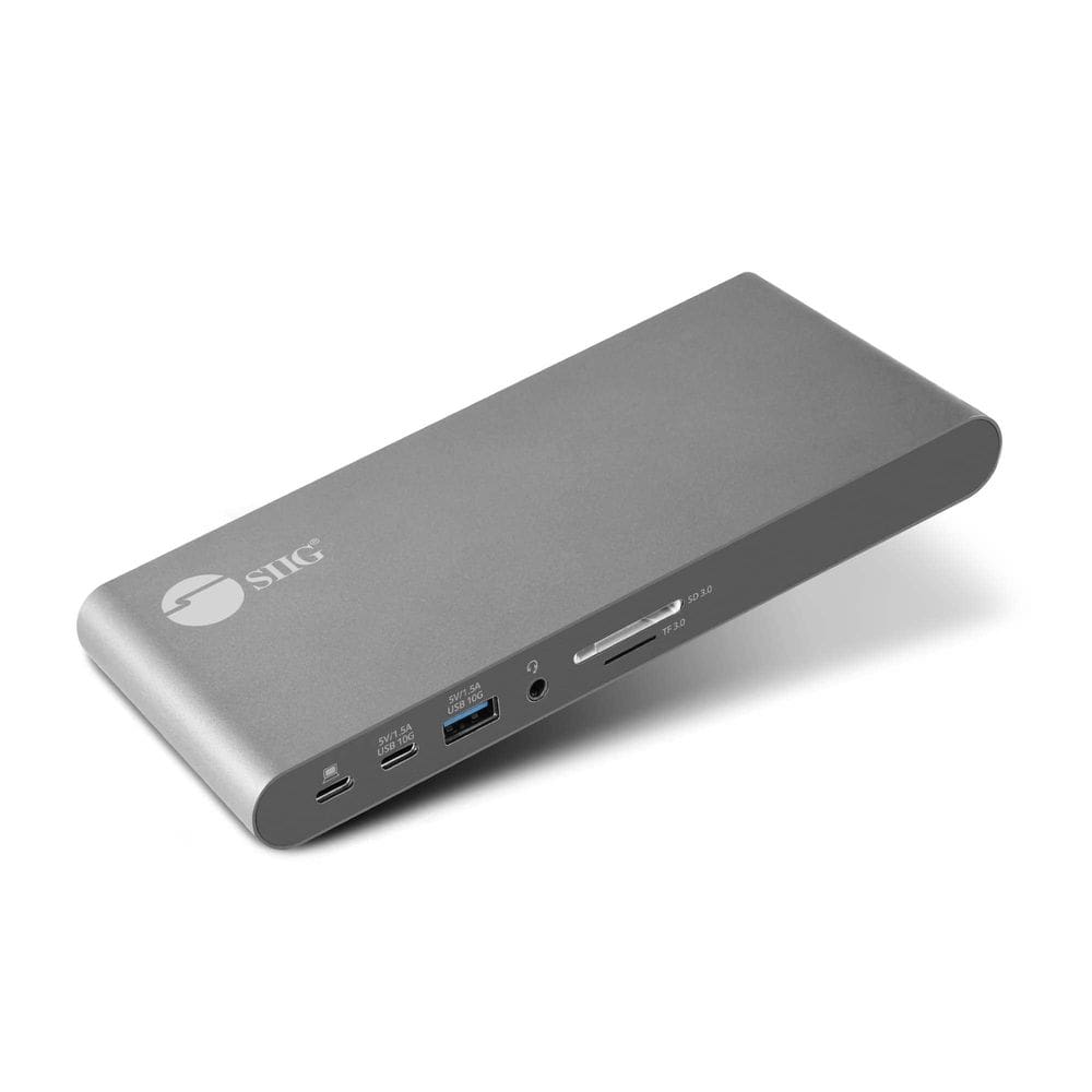 Estação de ancoragem SIIG JU-DK0N11-S1 USB-C MST dupla 4K60Hz 60W PD