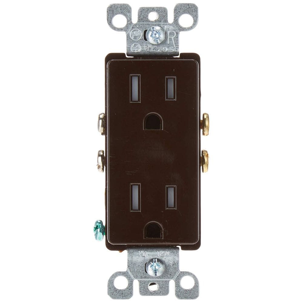 Tomada elétrica de parede Leviton Decora resistente a violações T5325