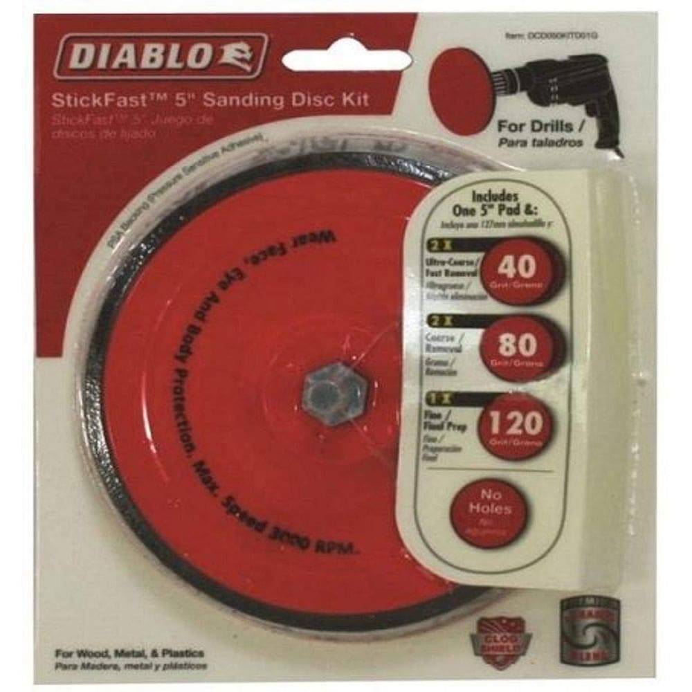 Kit de lixamento StickFast Diablo Disc 5 Coarse 120 Grit