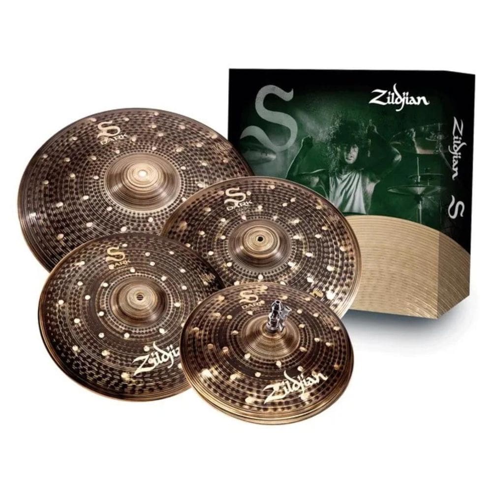 Kit De Pratos Zildjian S Dark Sd4680 14Hh 16C 18C 20R