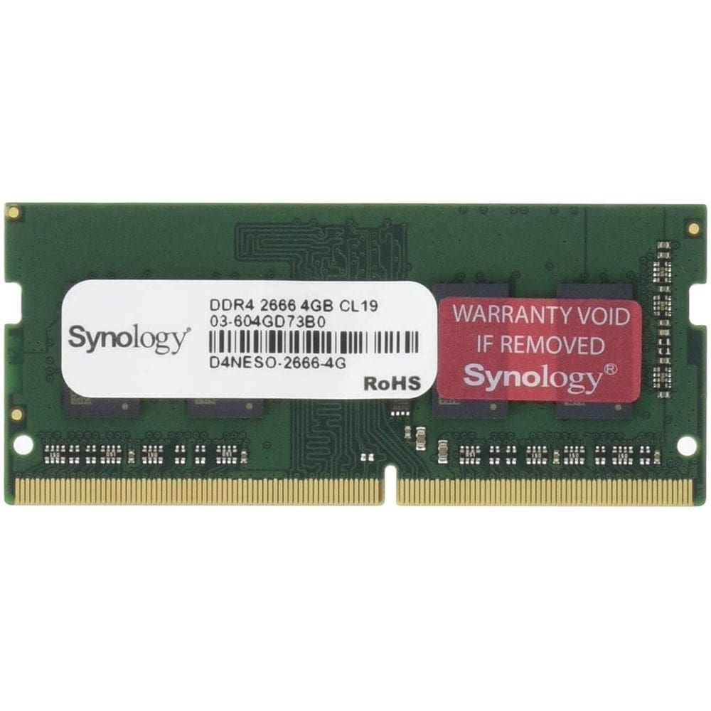 RAM Synology SODIMM não ECC DDR4-2666 de 4 GB (D4NESO-2666-4G)