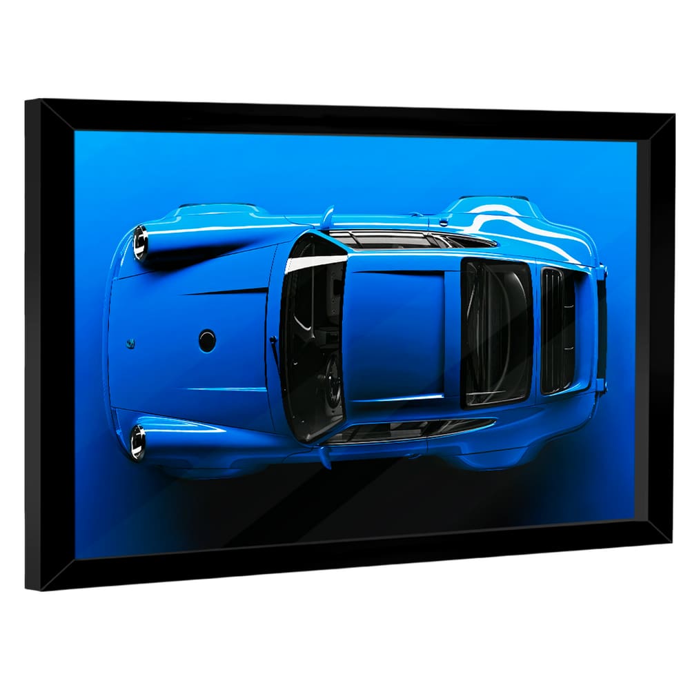 Quadro Decorativo Porsche 911 Azul