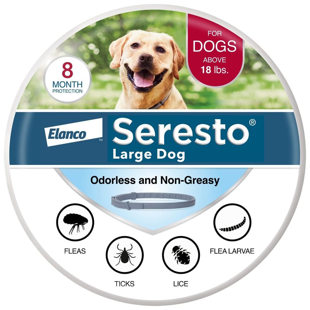 Coleira de tratamento de pulgas e carrapatos Seresto Large Dog 8 meses