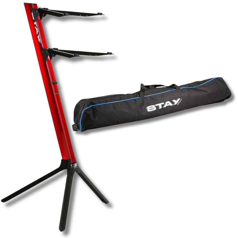 Suporte Teclado 2 Níveis Intruder Aluminio Vermelho Bag Stay