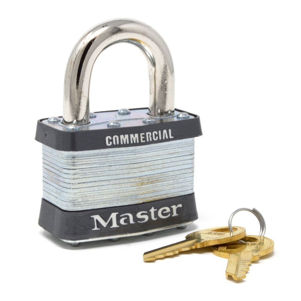 Cadeado Master Lock 5KA A389 em aço laminado com 5 cm de largura