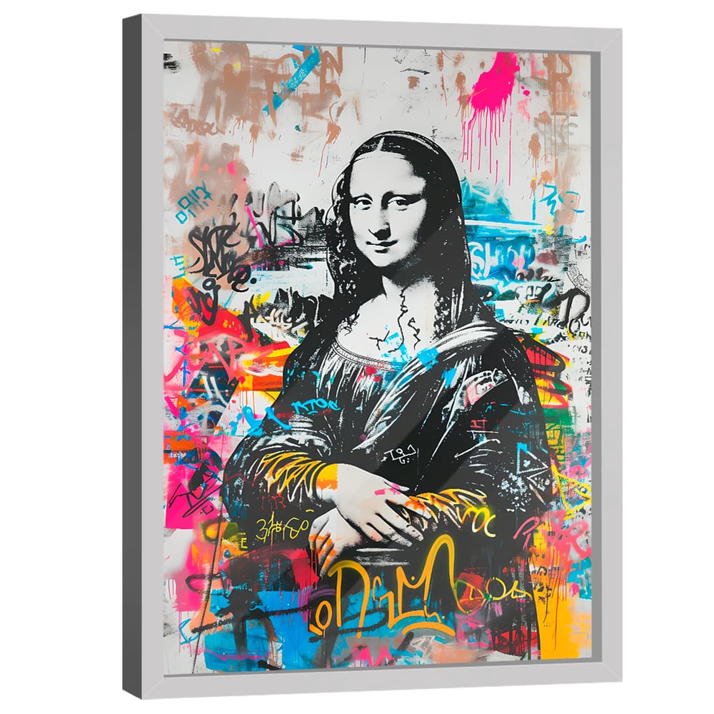 Quadro Decorativo Monalisa Grafite