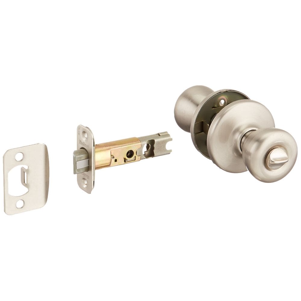 Fechadura de privacidade de níquel acetinado Kwikset 300T