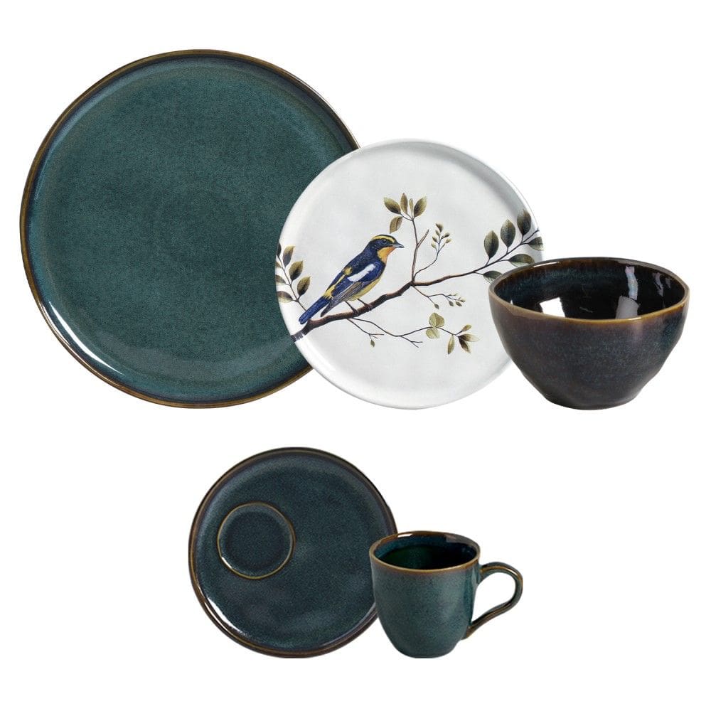 Aparelho de Jantar 30 Peças Oceano + Birdy Porto Brasil