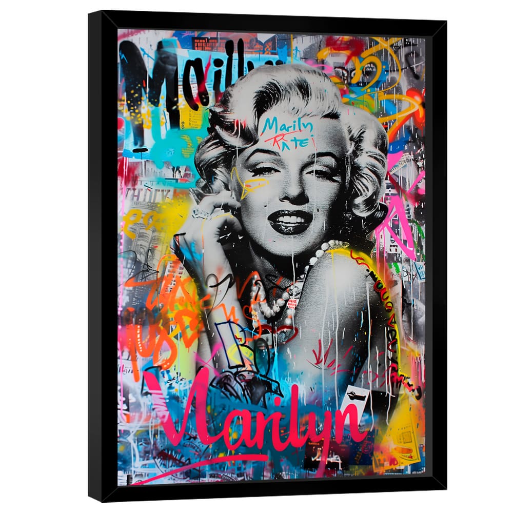 Quadro Decorativo Marilyn Monroe Grafite