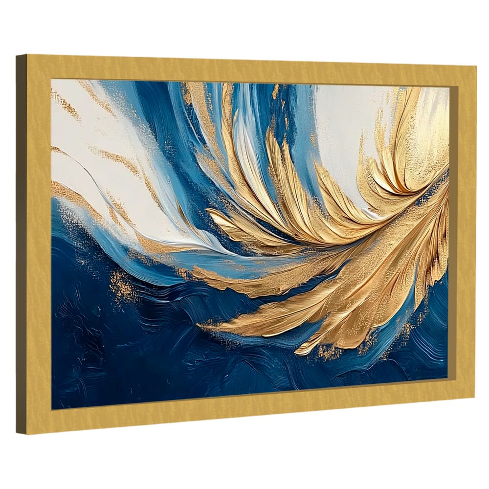 Quadro Decorativo Abstrato Munificência Azul