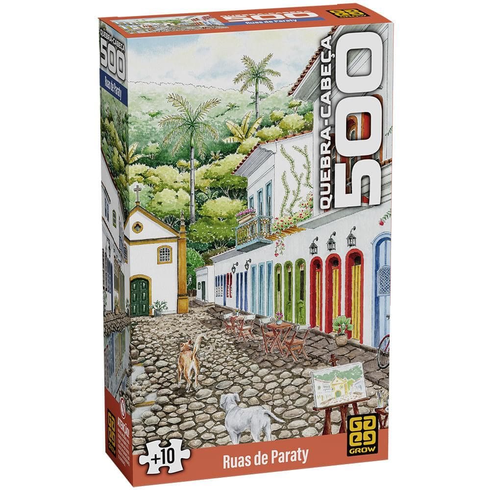 Quebra-cabeça 500 peças Ruas de Paraty