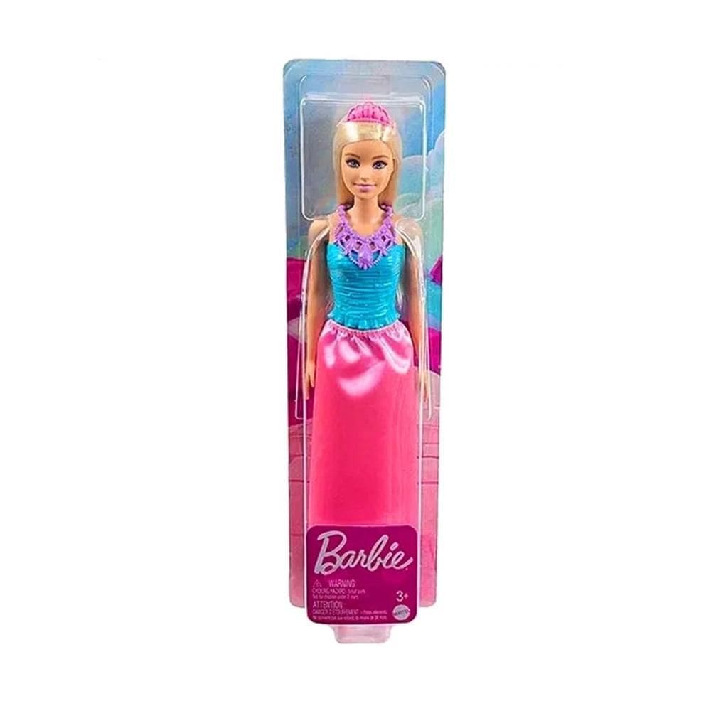 Boneca Barbie Princesa Dreamtopia Saia Rosa Loira Hgr01