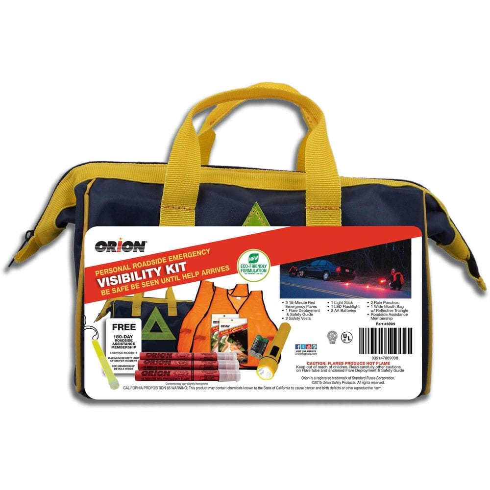 Kit de emergência na estrada ORION 14 unidades resistente às intempéries