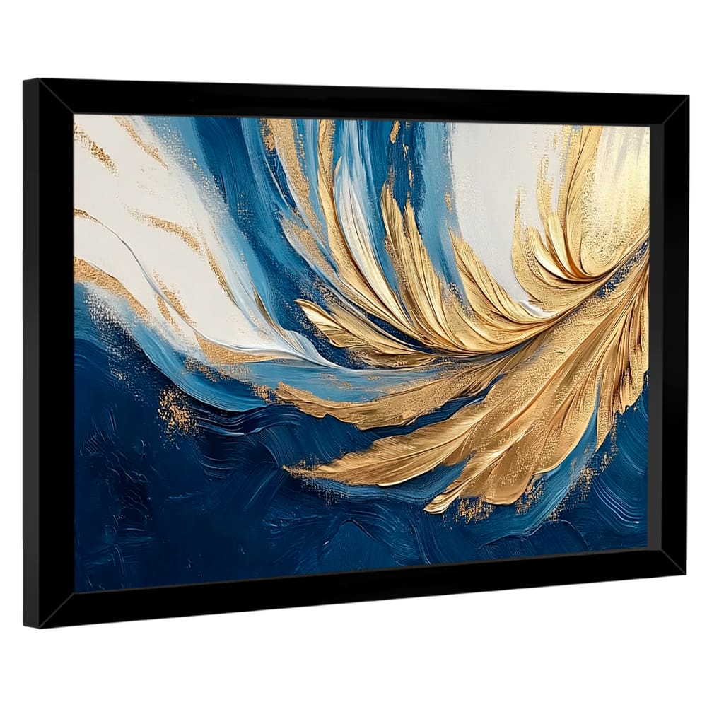 Quadro Decorativo Abstrato Munificência Azul