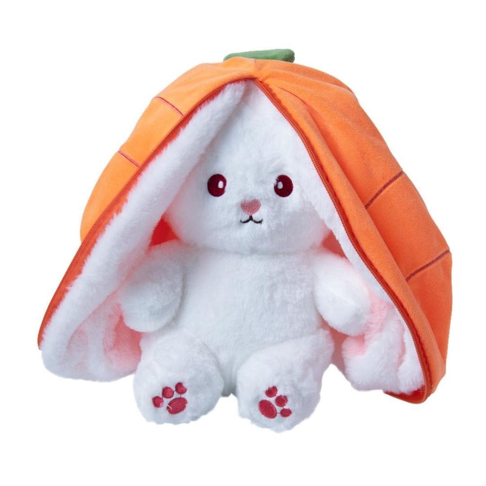 Pelúcia Coelho Que Vira Cenoura - Bbr Toys