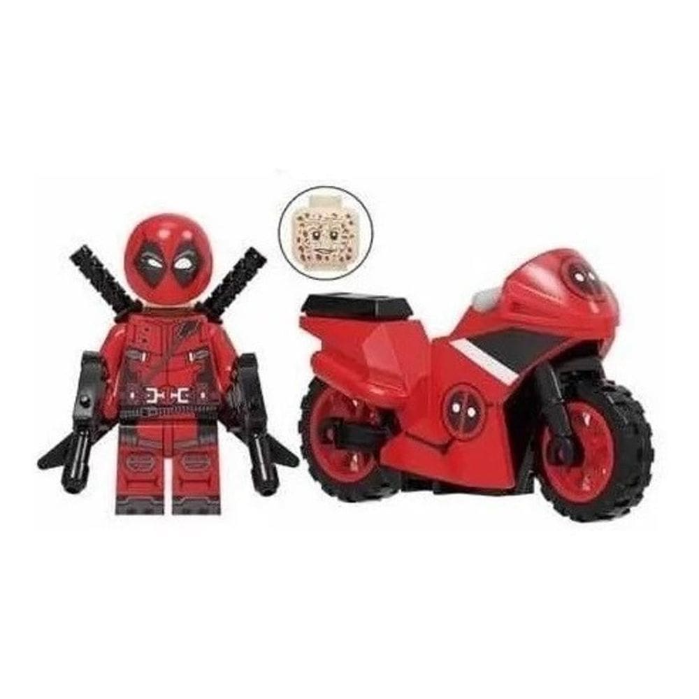 Boneco Moto Blocos De Montar Deadpool Motorcycle 50