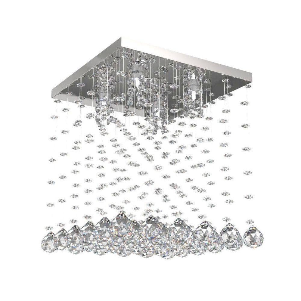 Lustre De Cristal 32Cm De Estar Mesa Jantar Living L303