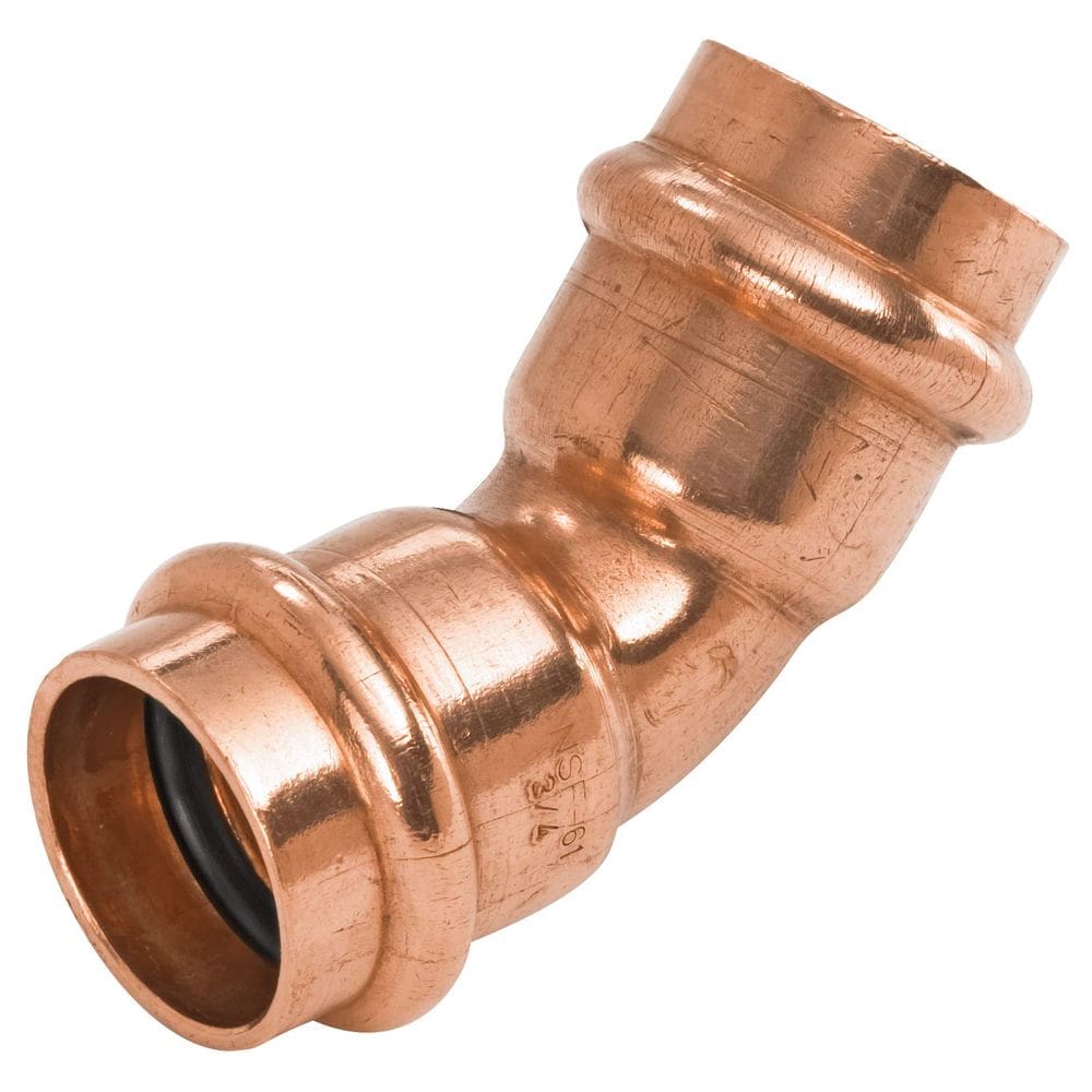 Conector de Tubo NIBCO PC606 Codo de 45° de Presión 3/4 sin Plomo