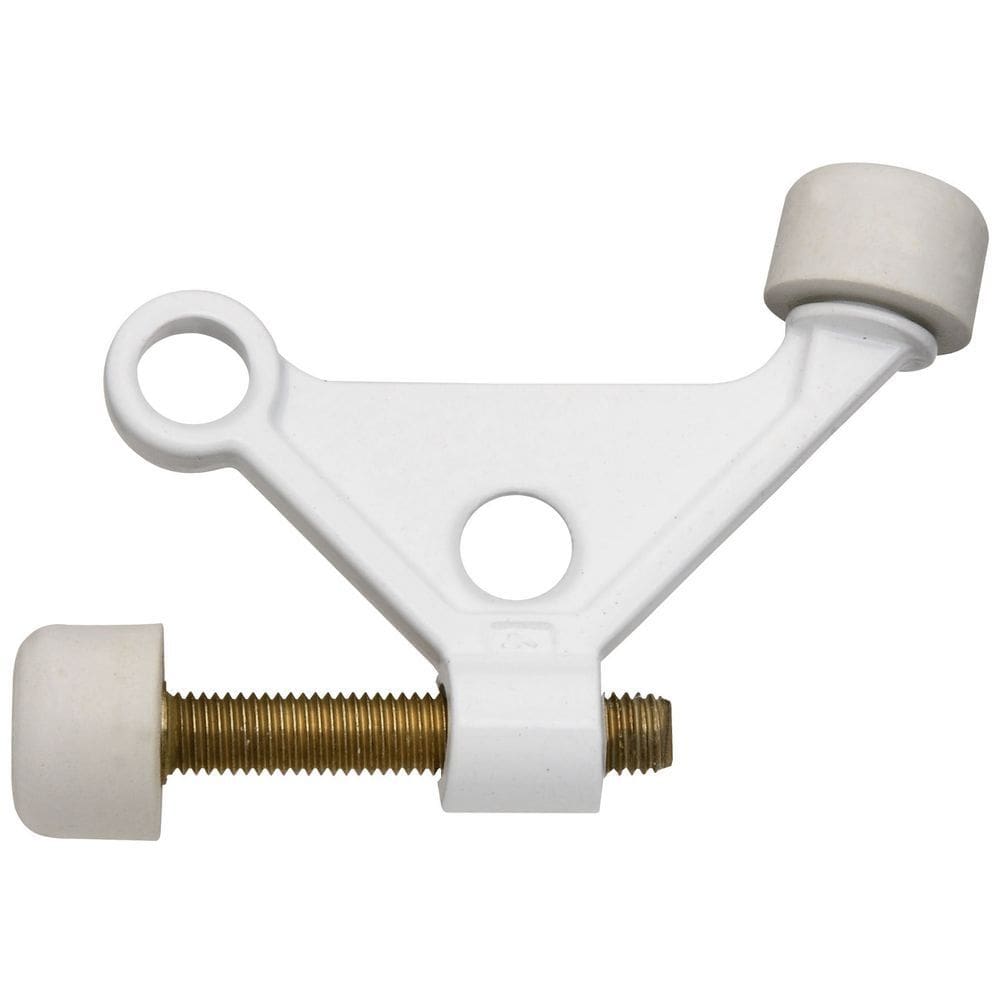Pino de dobradiça branco Doorstop National Hardware N248-401