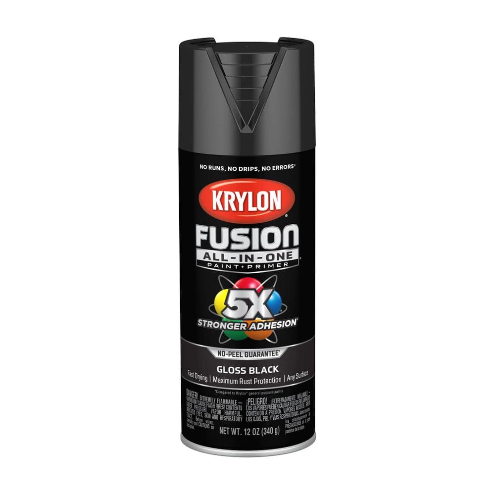 Spray de Pintura Krylon Fusion 340g Negro Interior y Exterior
