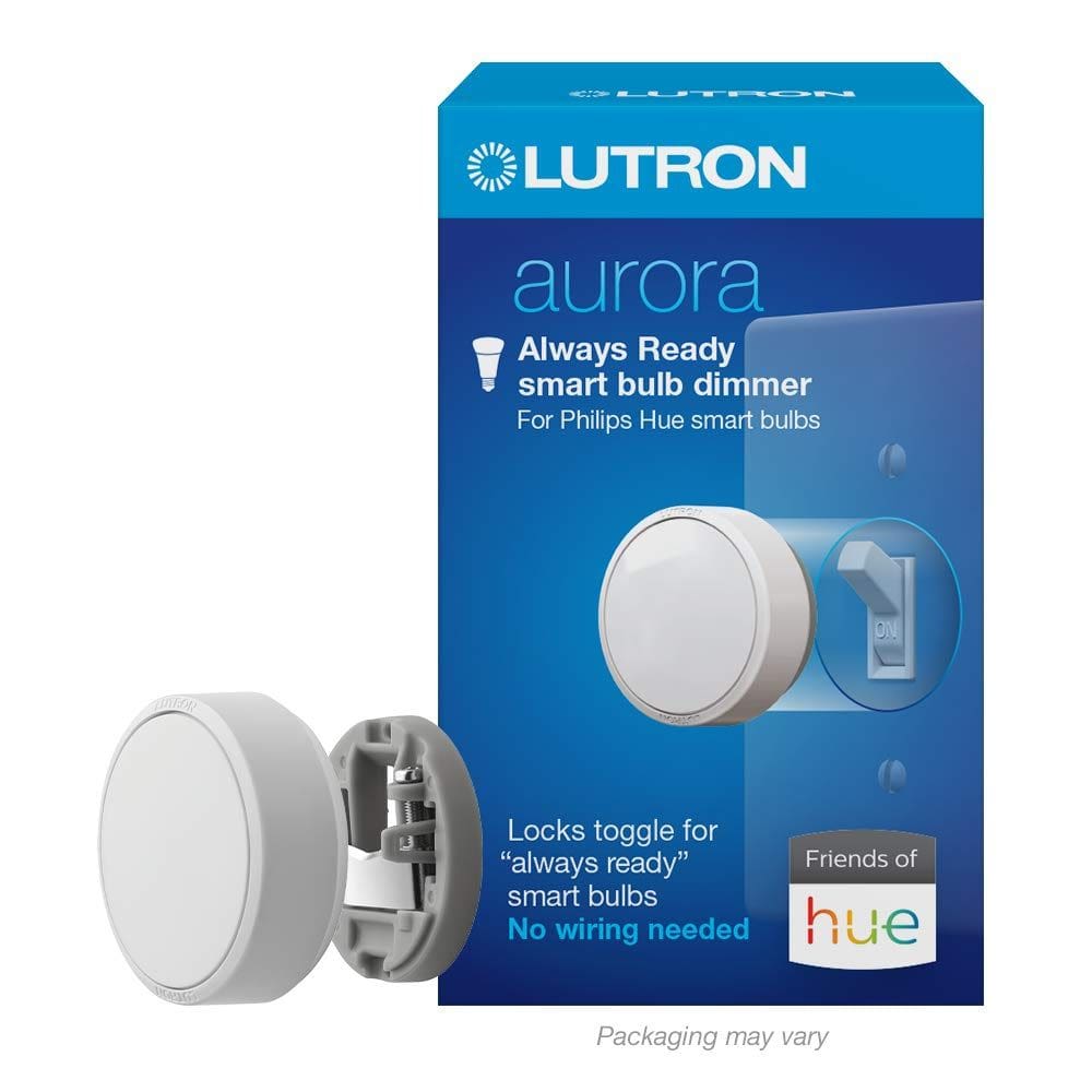 Interruptor inteligente de dimmer de lâmpada Lutron Aurora para Philips Hue