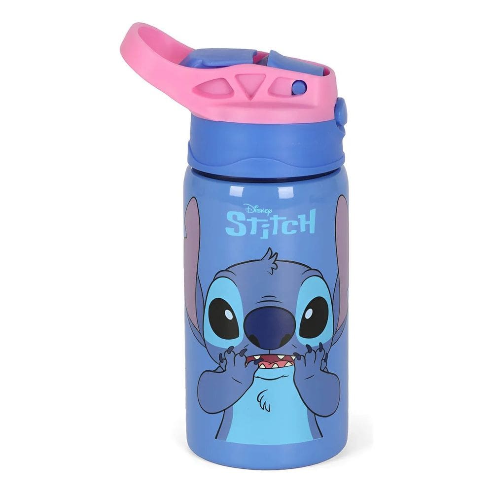 Garrafinha Stitch 500ml Luxcel Uso Escolar Diário Menina