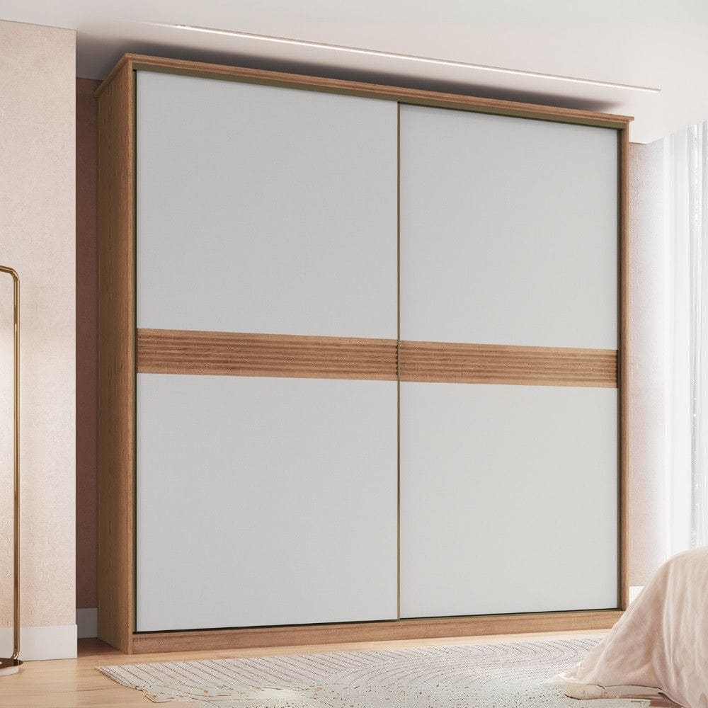 Guarda Roupa Casal Flex 2 Portas de Correr Master New Móveis Castro