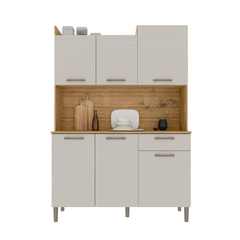 Armário Kit de Cozinha 6 Portas Genova Kits Paraná