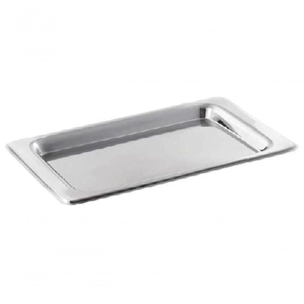Bandeja Retangular Delhi Em Inox 38x28 Cm - Mimo Style - An2057