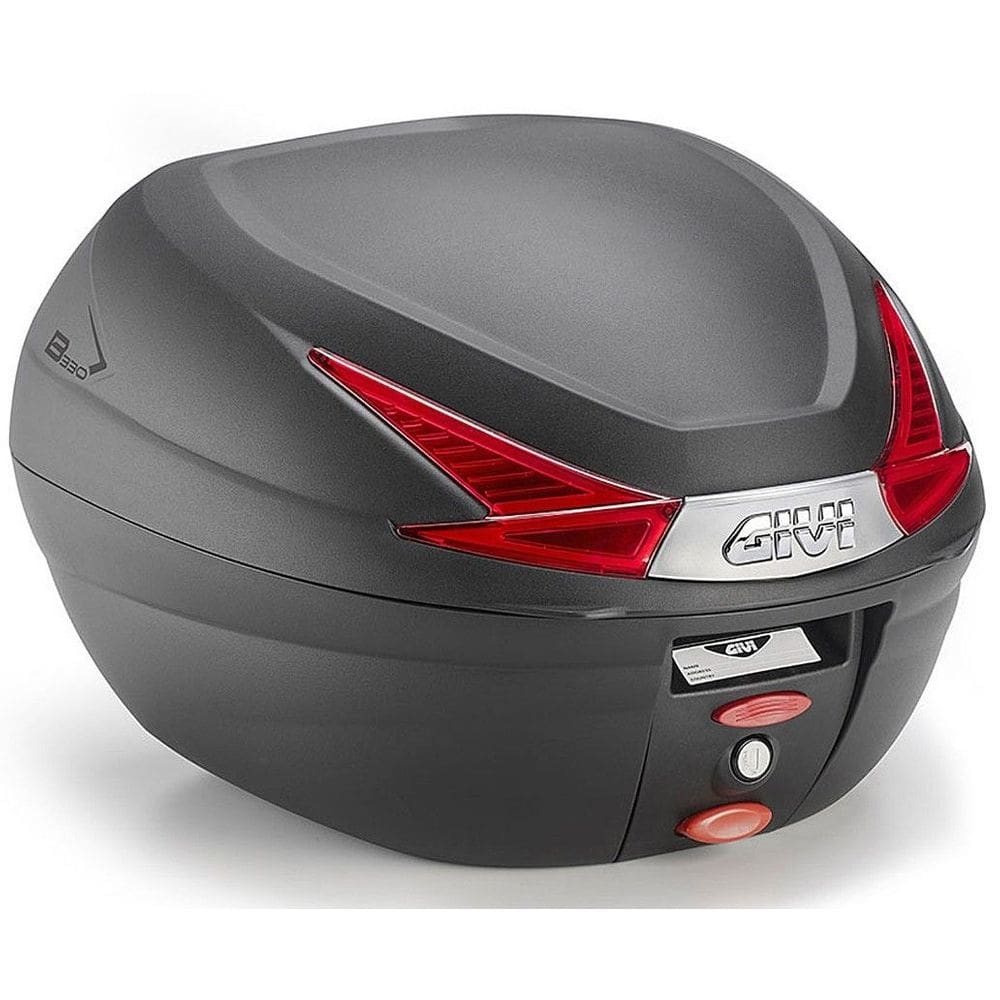 Bau Bauleto 33L Monolock Lente Vermelha Givi B330n Crosser Titan Fan Bajaj Dafra Bros Fazer Factor
