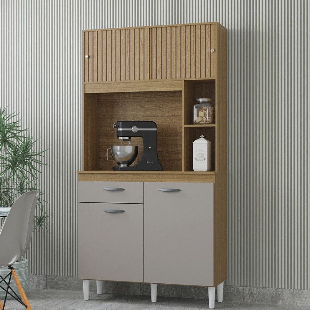 Cozinha Compacta 4 Portas 1 Gaveta Duda Poquema