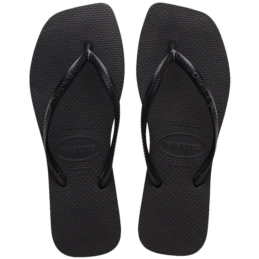 Sandália Havaiana Slim Square Preto 35/36 1 Par
