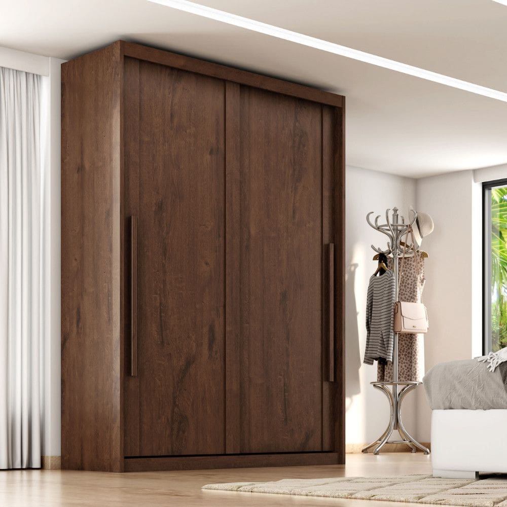 Guarda Roupa Solteiro 2 Portas de Correr em MDF Splendido Zanzini