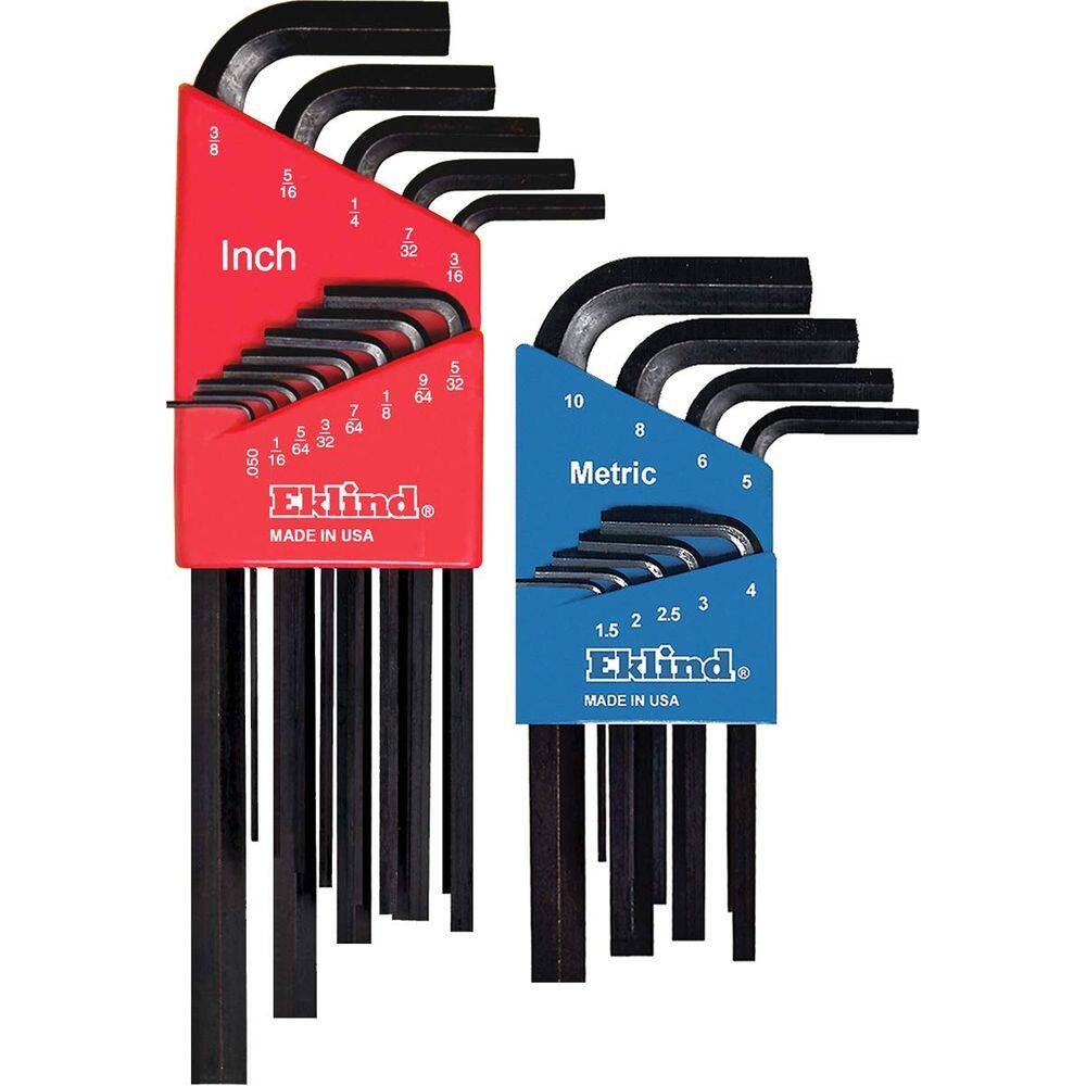 Conjunto de chaves hexagonais L-Key Eklind REK10022, combinação de 22 peças