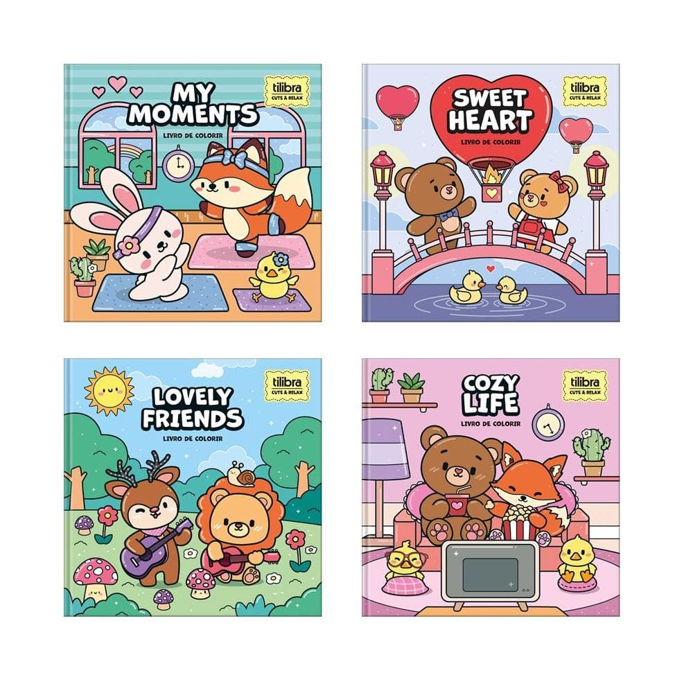 Livro de colorir Relax Life com 46 folhas 396753 - Tilibra