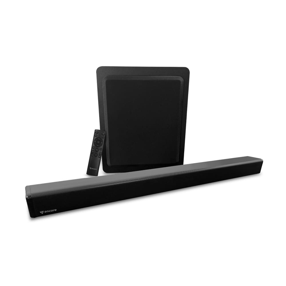 Soundbar 2.1 com subwoofer 150W Encore HT-S21 Cinema HDMI eARC Bluetooth