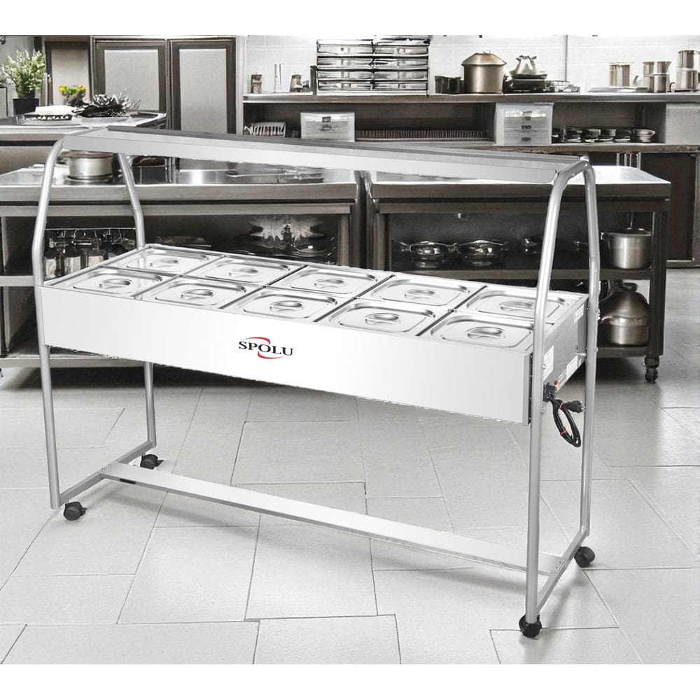 Buffet Térmico 10 Cubas de 6 Litros 220 Spolu